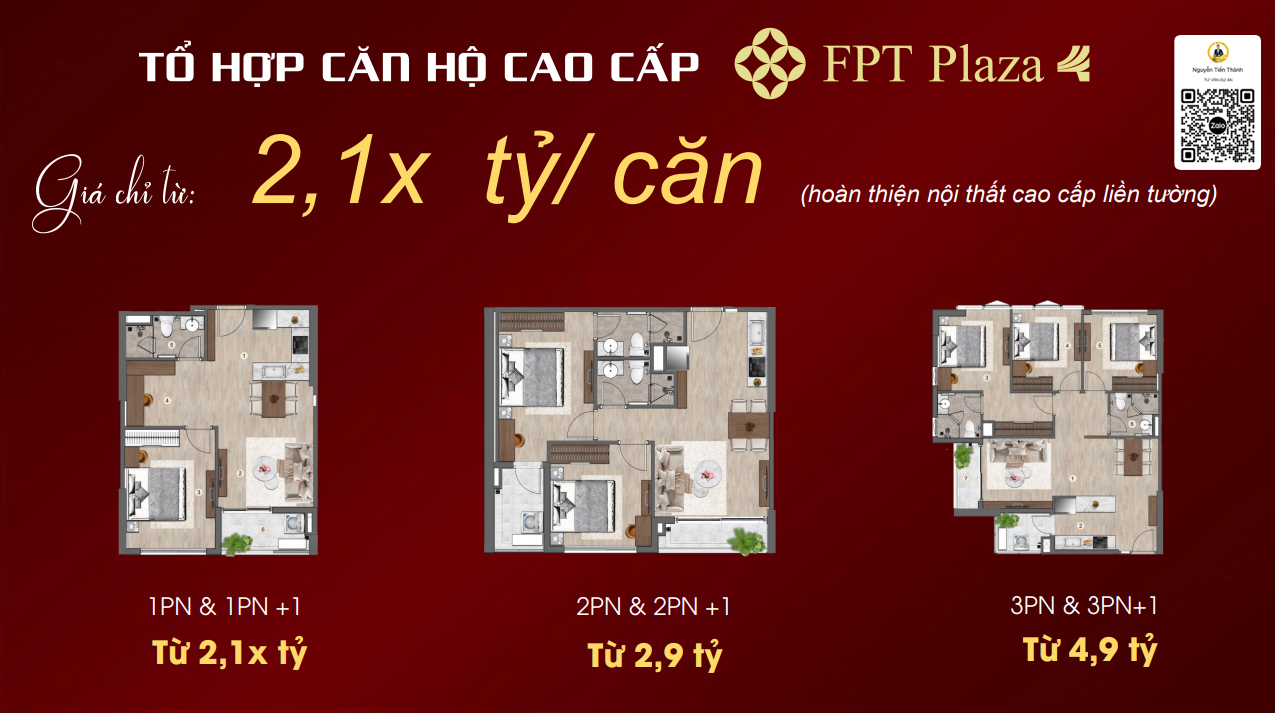 Giá bán tham khảo căn hộ FPT Plaza 4