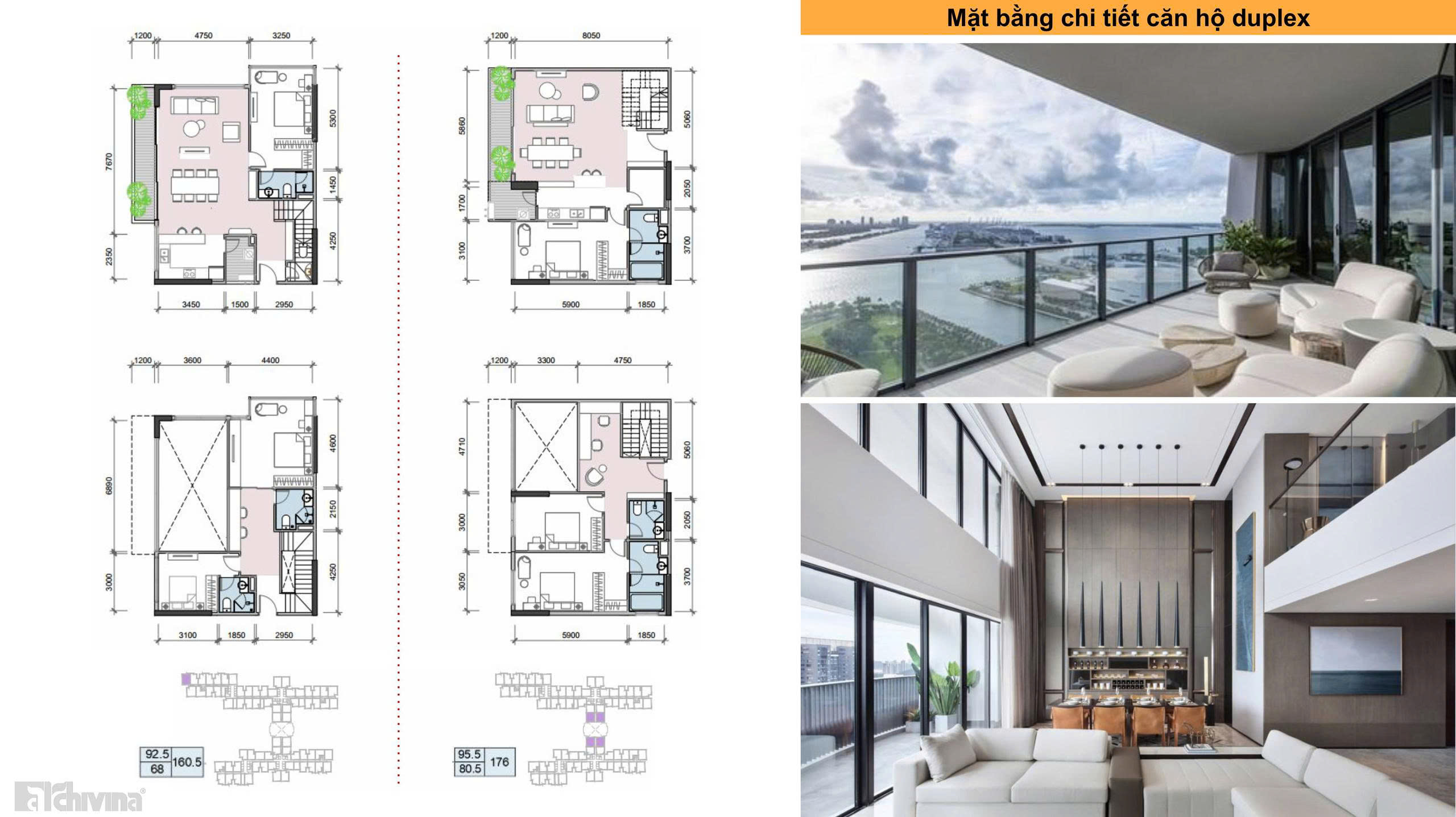 Mặt bằng chi tiết căn hộ Duplex | FPT PLAZA 4