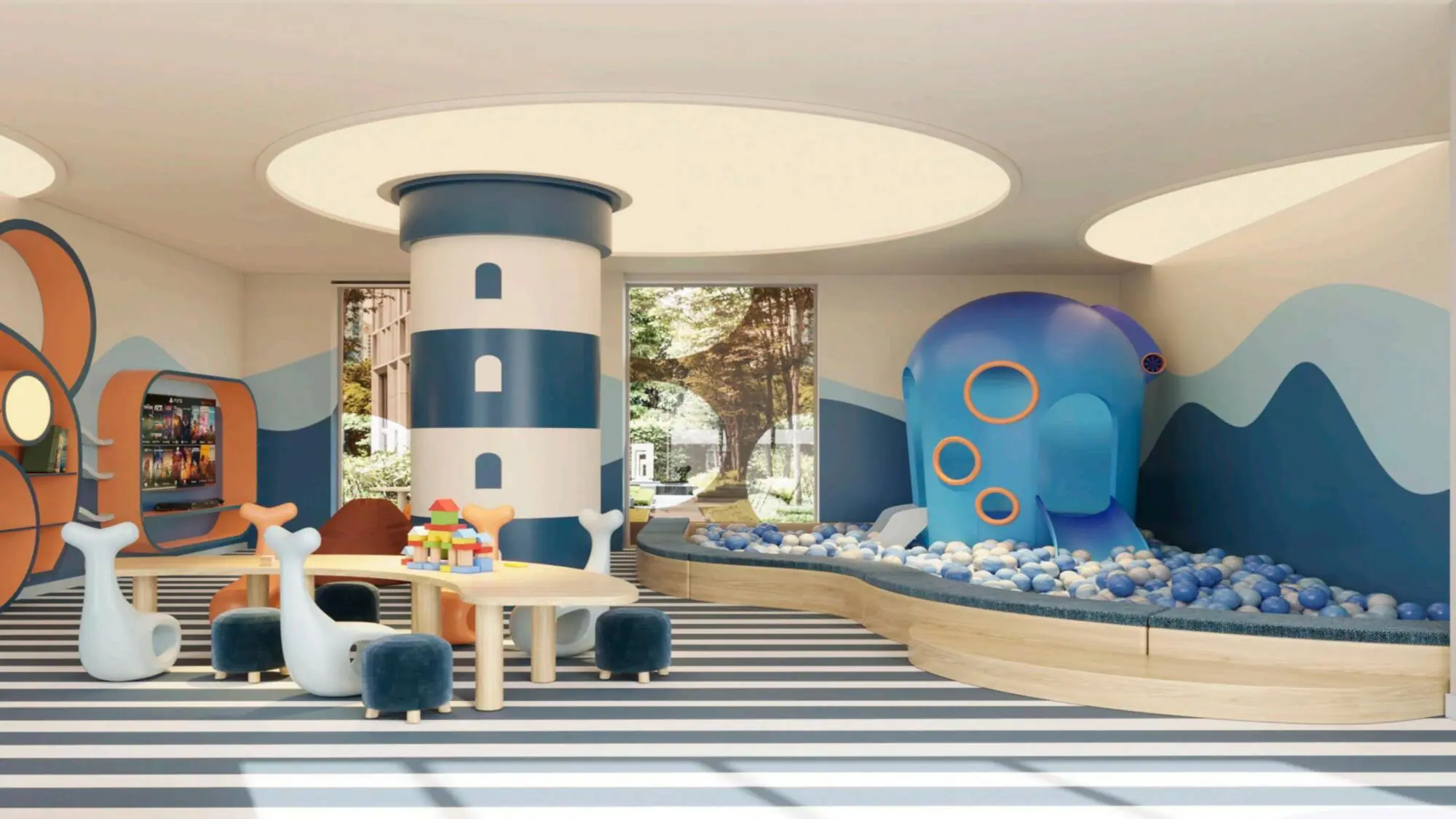 Kids Club trong nhà siêu rộng