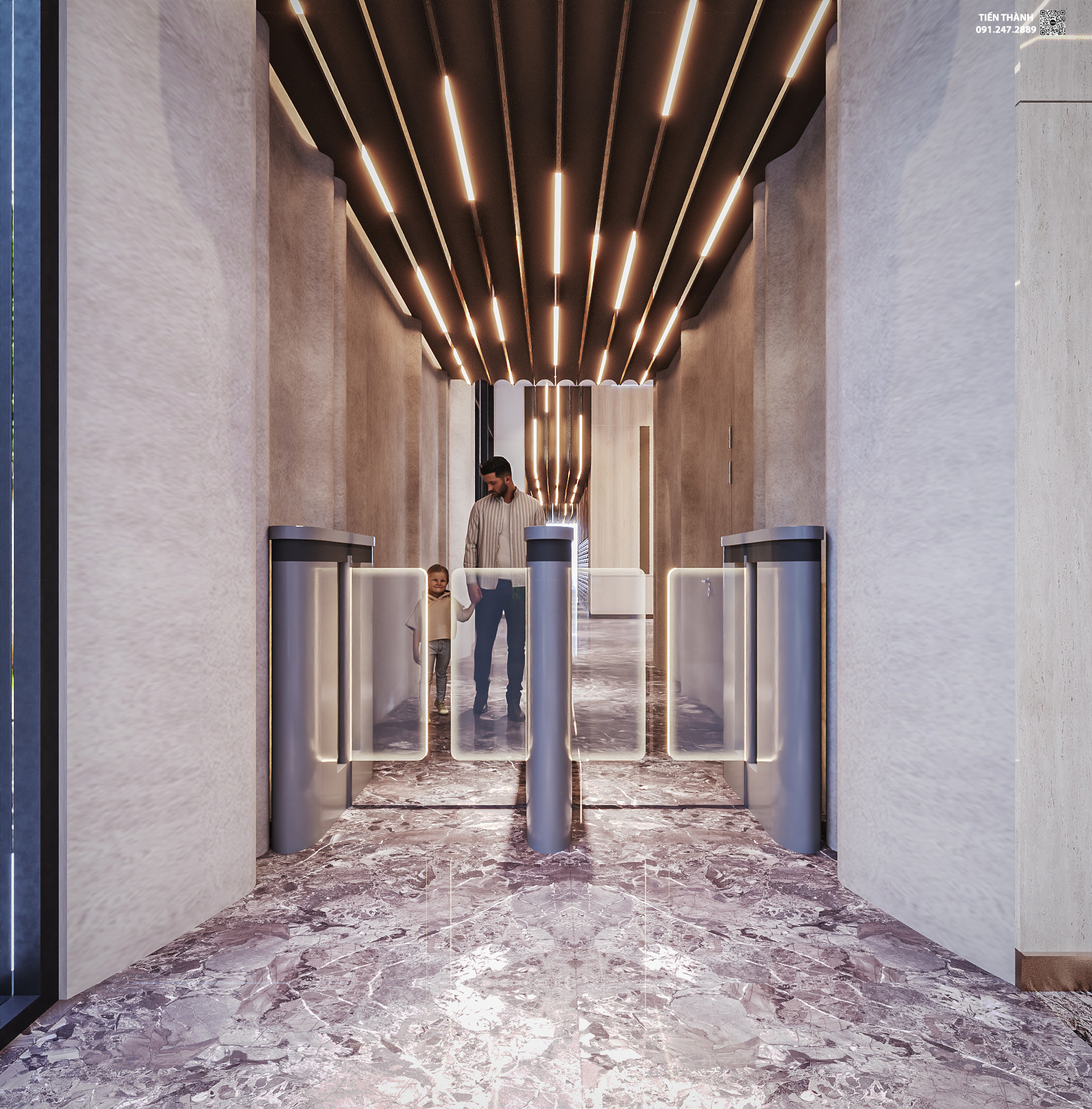 Cửa ra vào hành lang căn hộ