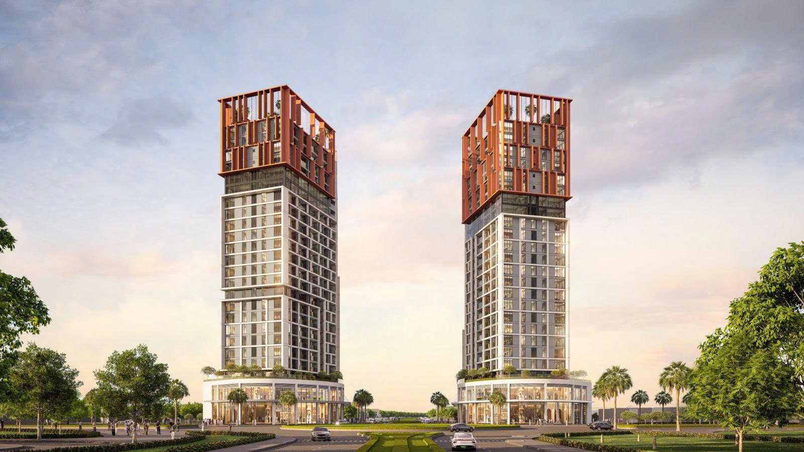 Phối cảnh 3D bên ngoài căn hộ Sun Cora Tower